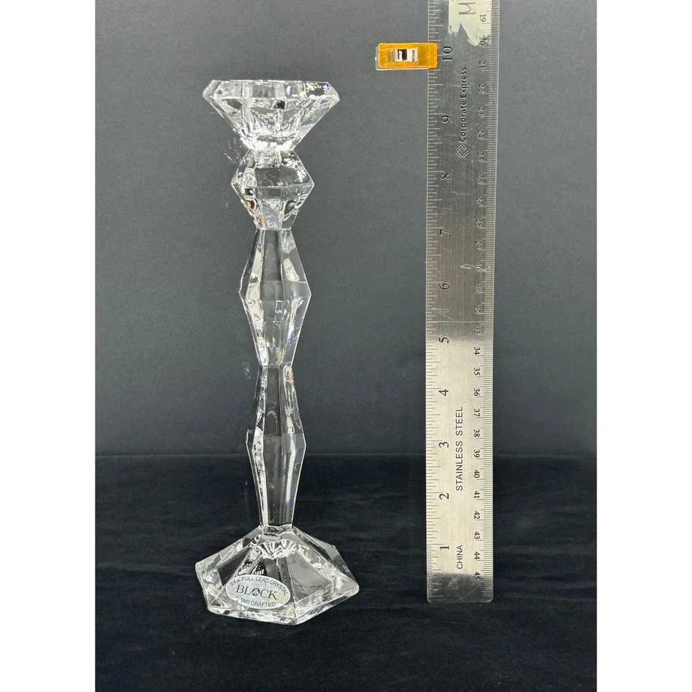 Block 24% Full Lead Crystal Hand Crafted 10